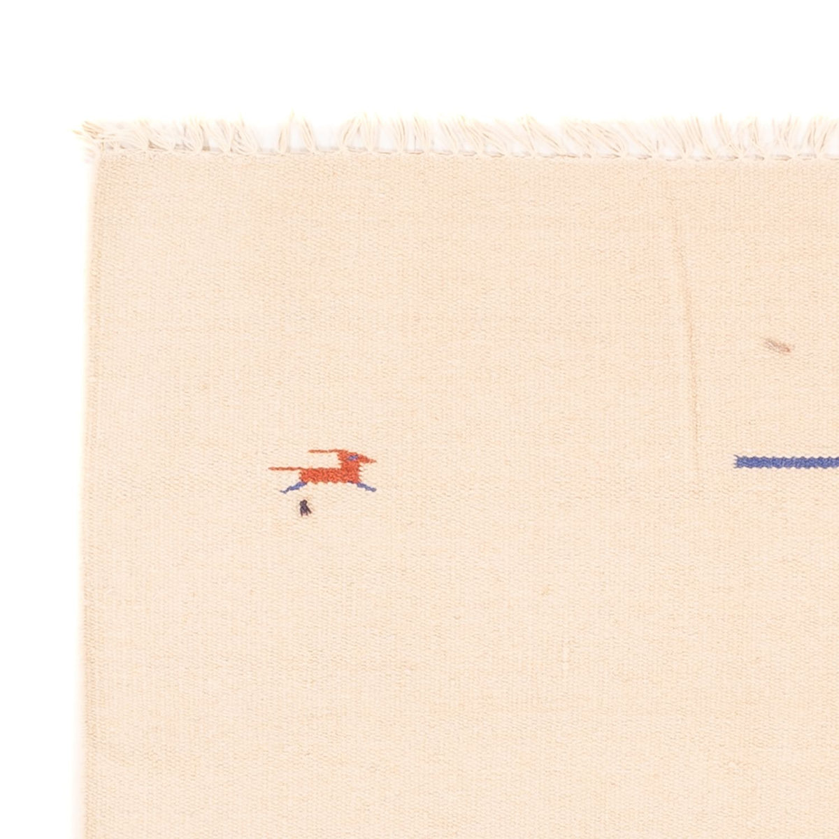 Alfombra Kelim - Tendencia - 180 x 120 cm - blanco natural