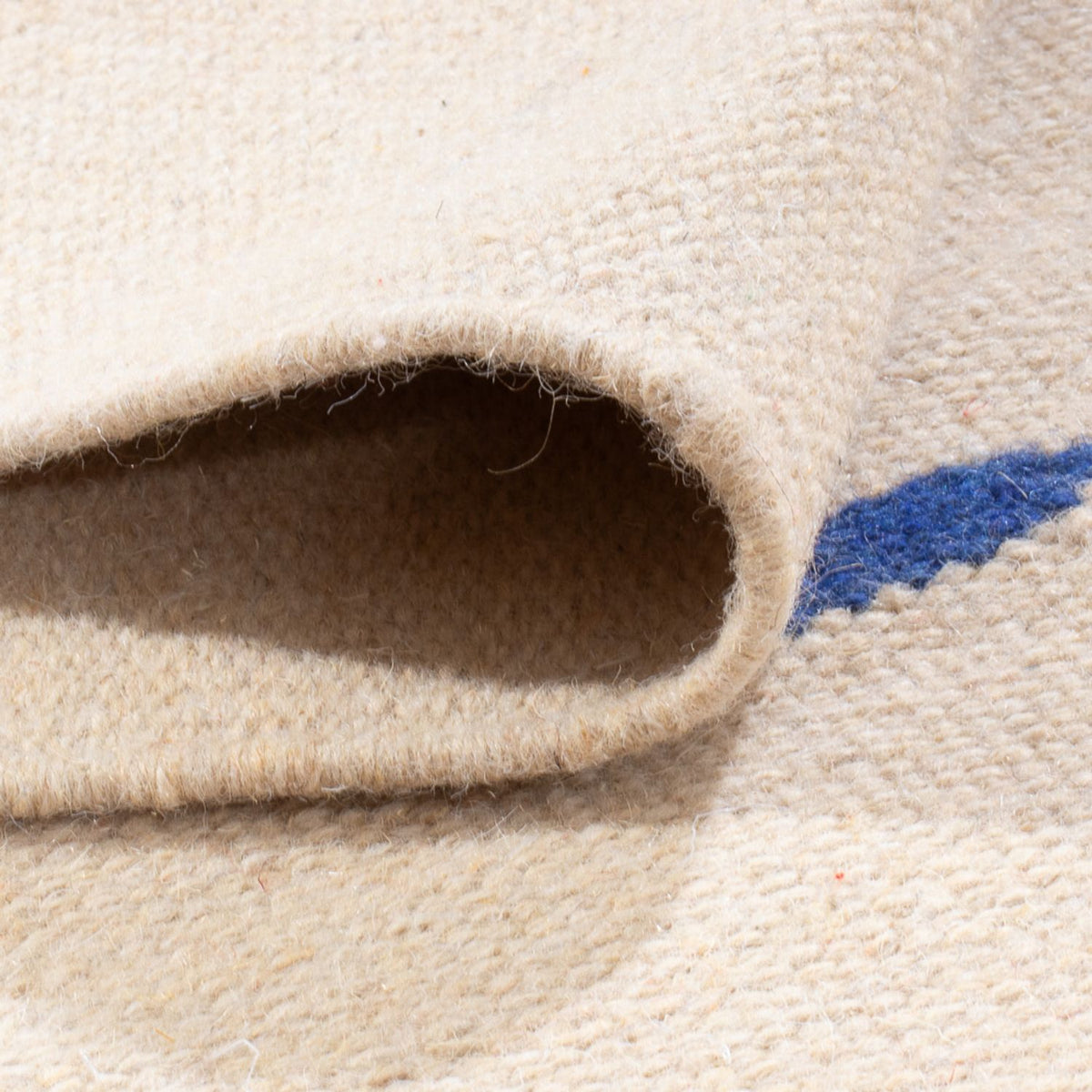 Alfombra Kelim - Tendencia - 180 x 120 cm - blanco natural