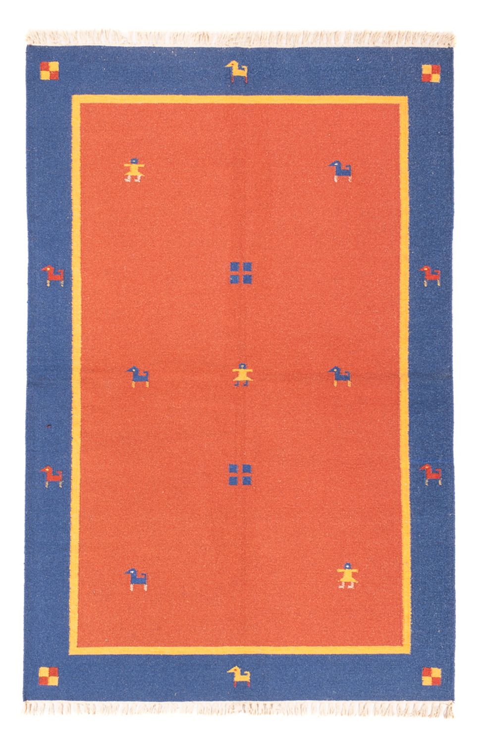 Alfombra Kelim - Tendencia - 200 x 140 cm - multicolor