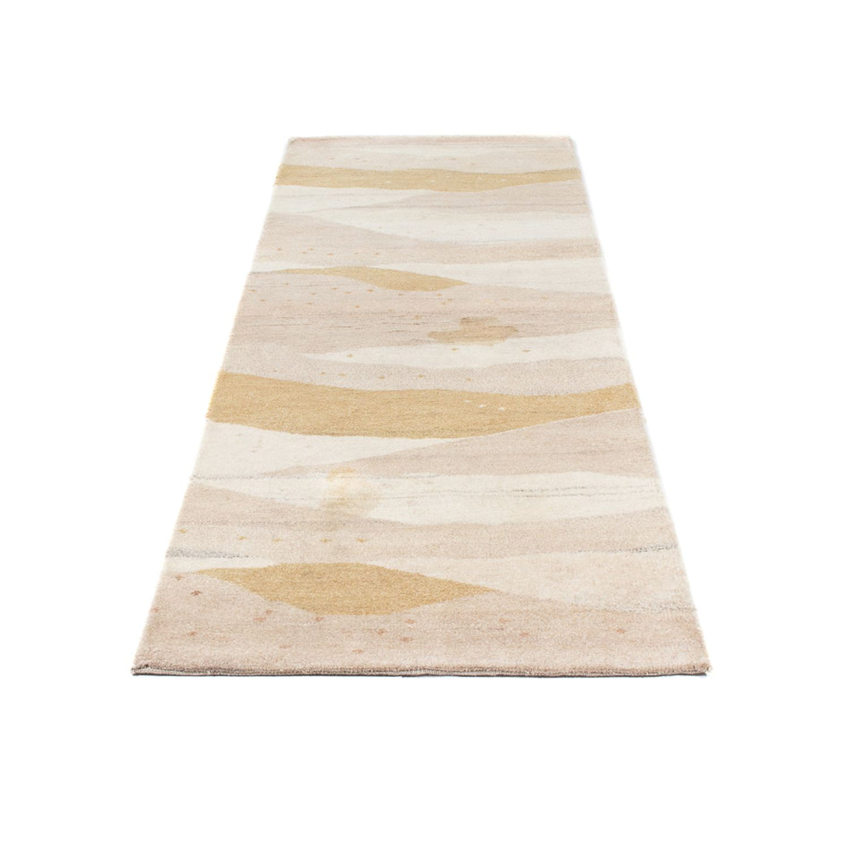 Alfombra de pasillo Alfombra Gabbeh - Indus - 234 x 75 cm - beige claro