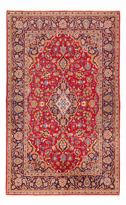 Alfombra persa - Keshan - 215 x 140 cm - rojo