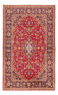 Alfombra persa - Keshan - 215 x 140 cm - rojo