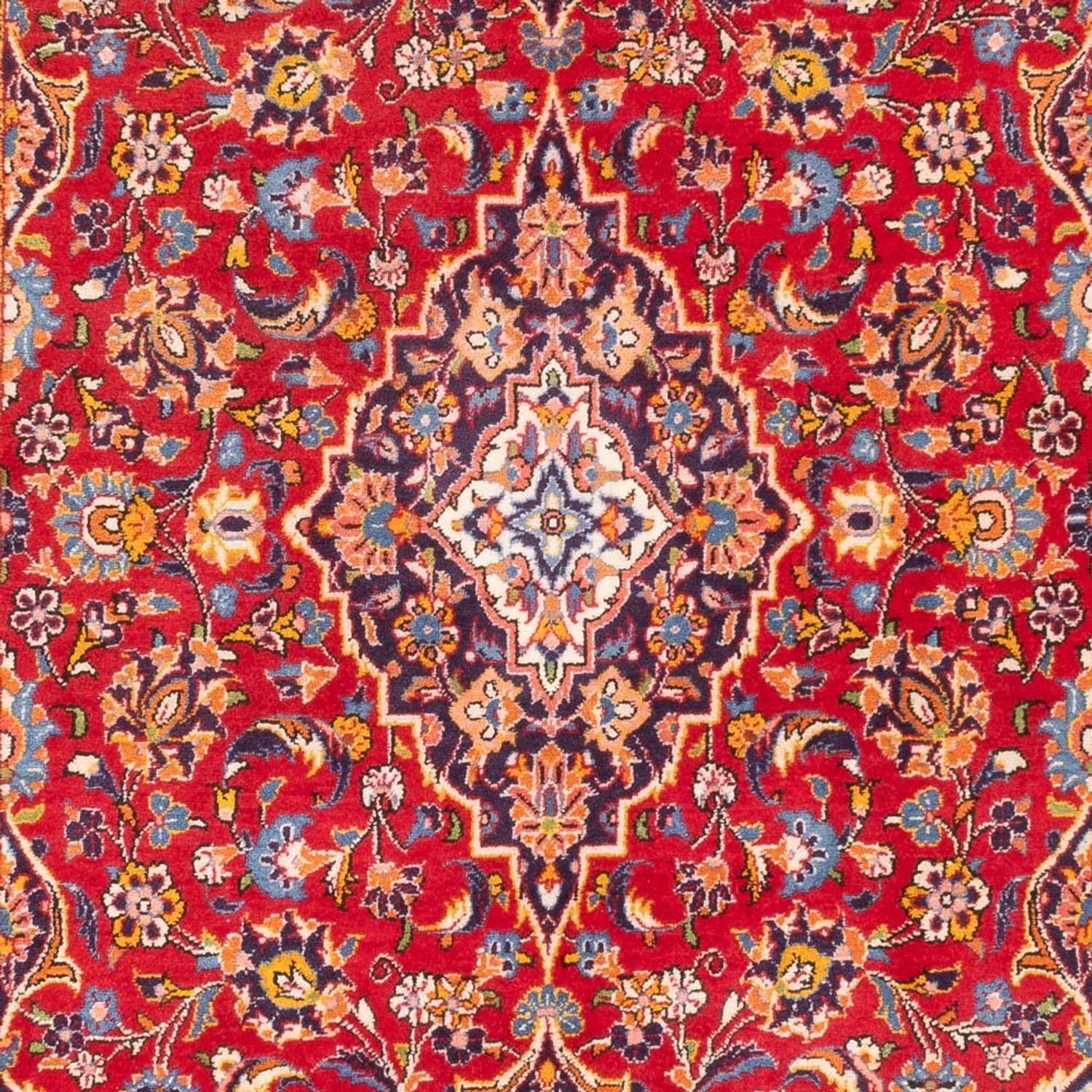 Alfombra persa - Keshan - 215 x 140 cm - rojo