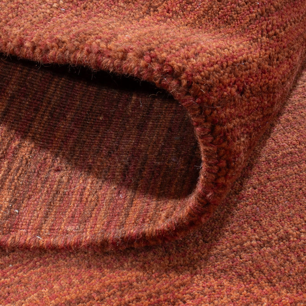 Alfombra Gabbeh - Loribaft Softy - 242 x 173 cm - óxido