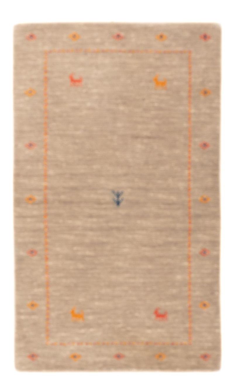 Alfombra Gabbeh - Loribaft Softy - 103 x 62 cm - caramelo