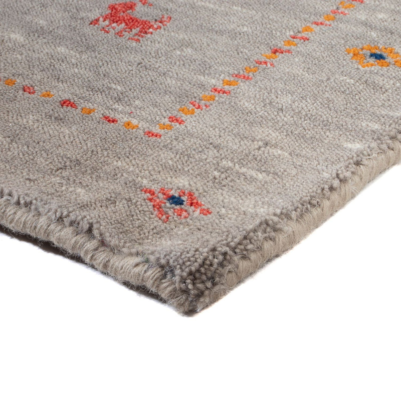 Alfombra Gabbeh - Loribaft Softy - 103 x 62 cm - caramelo
