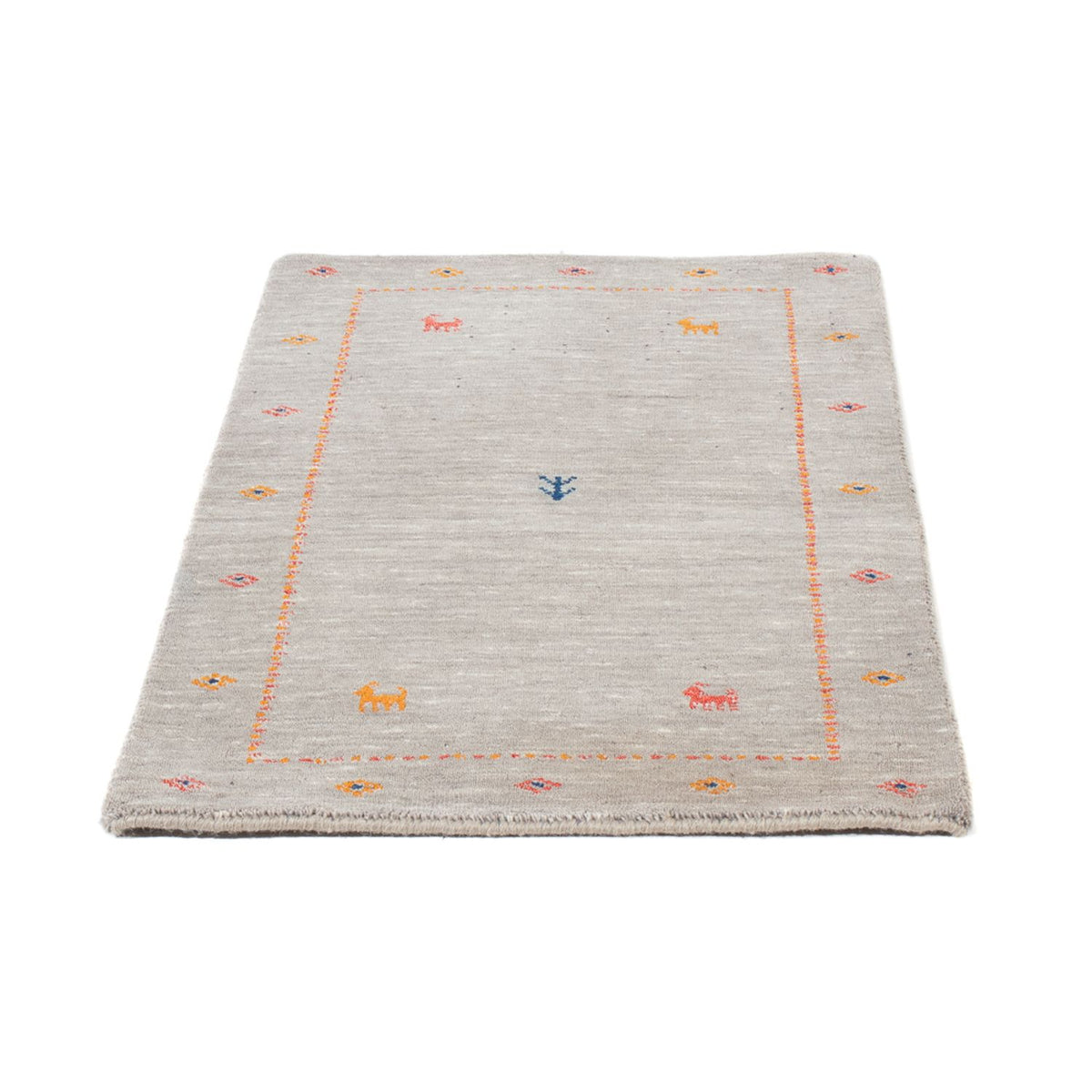 Alfombra Gabbeh - Loribaft Softy - 103 x 62 cm - caramelo