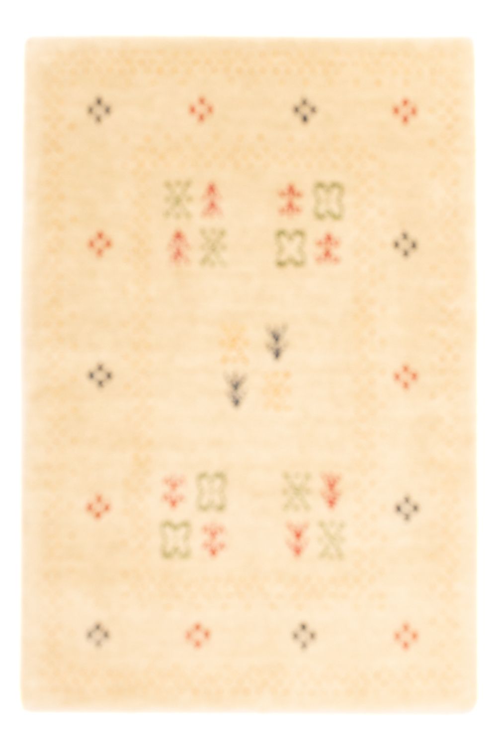 Alfombra Gabbeh - Loribaft Softy - 90 x 60 cm - beige