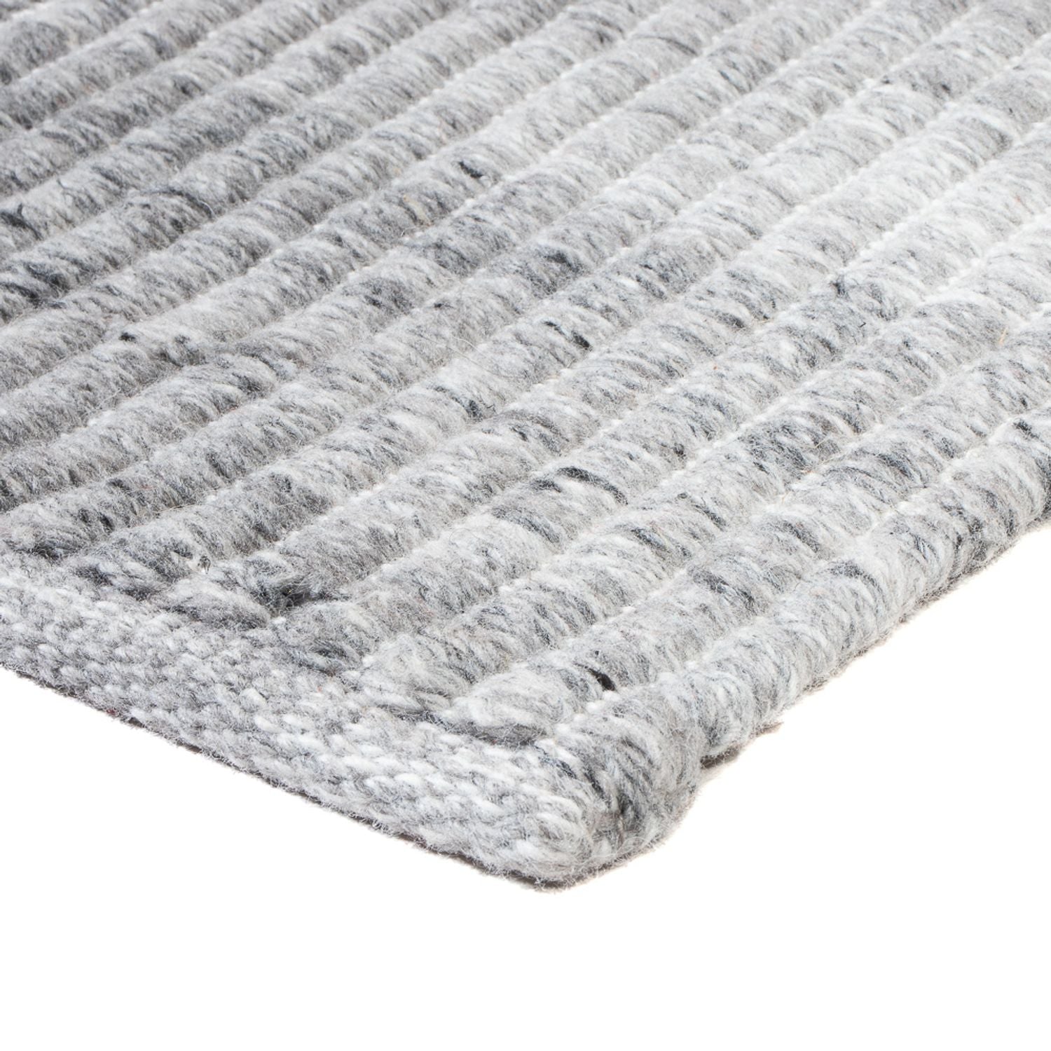 Alfombra de pasillo Alfombra de lana - 100 x 32 cm - gris claro
