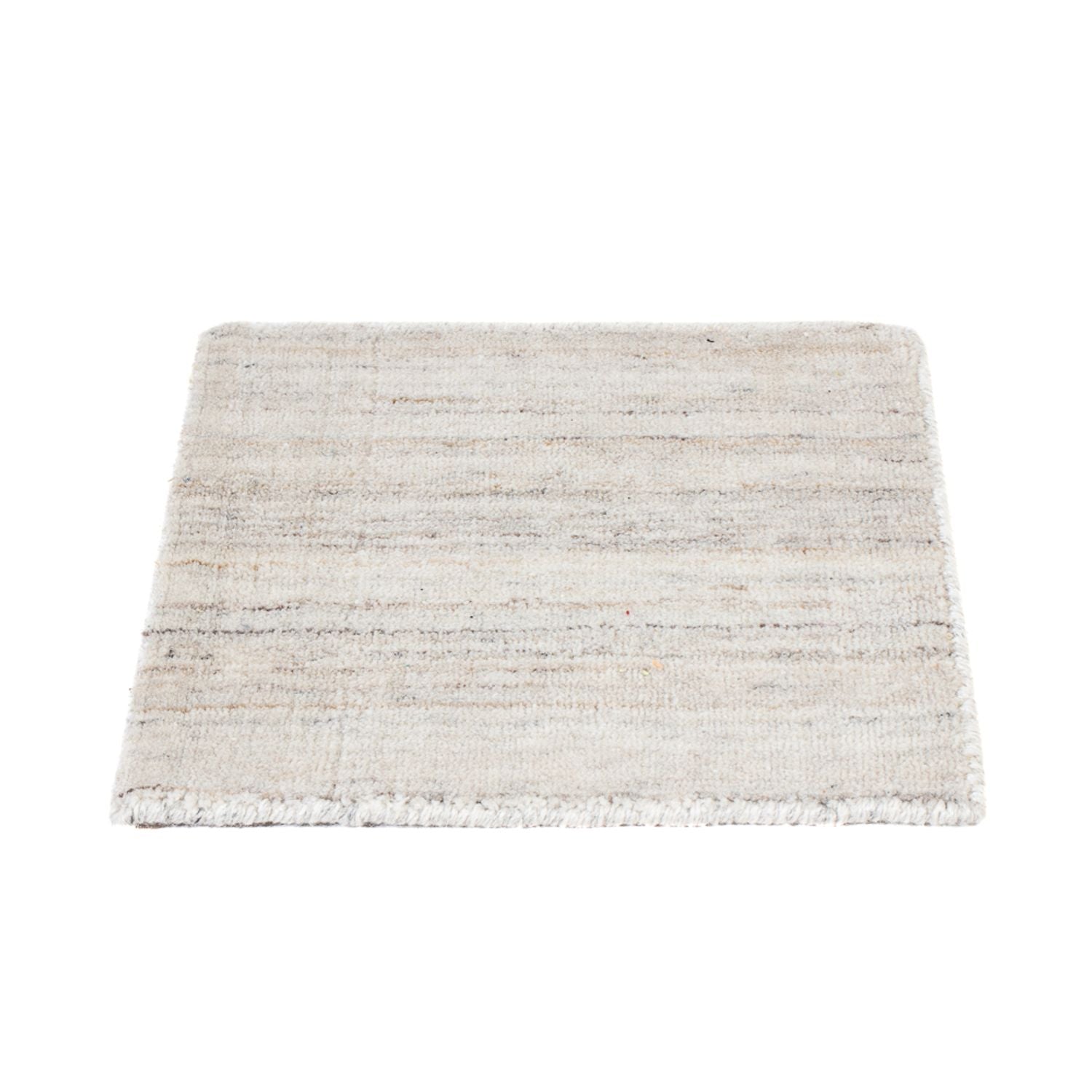 Alfombra de lana cuadrado  - 34 x 32 cm - gris claro