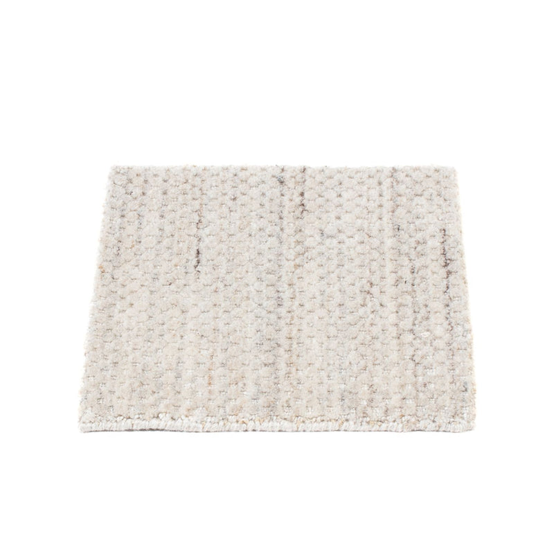 Alfombra de lana cuadrado  - 31 x 31 cm - gris claro
