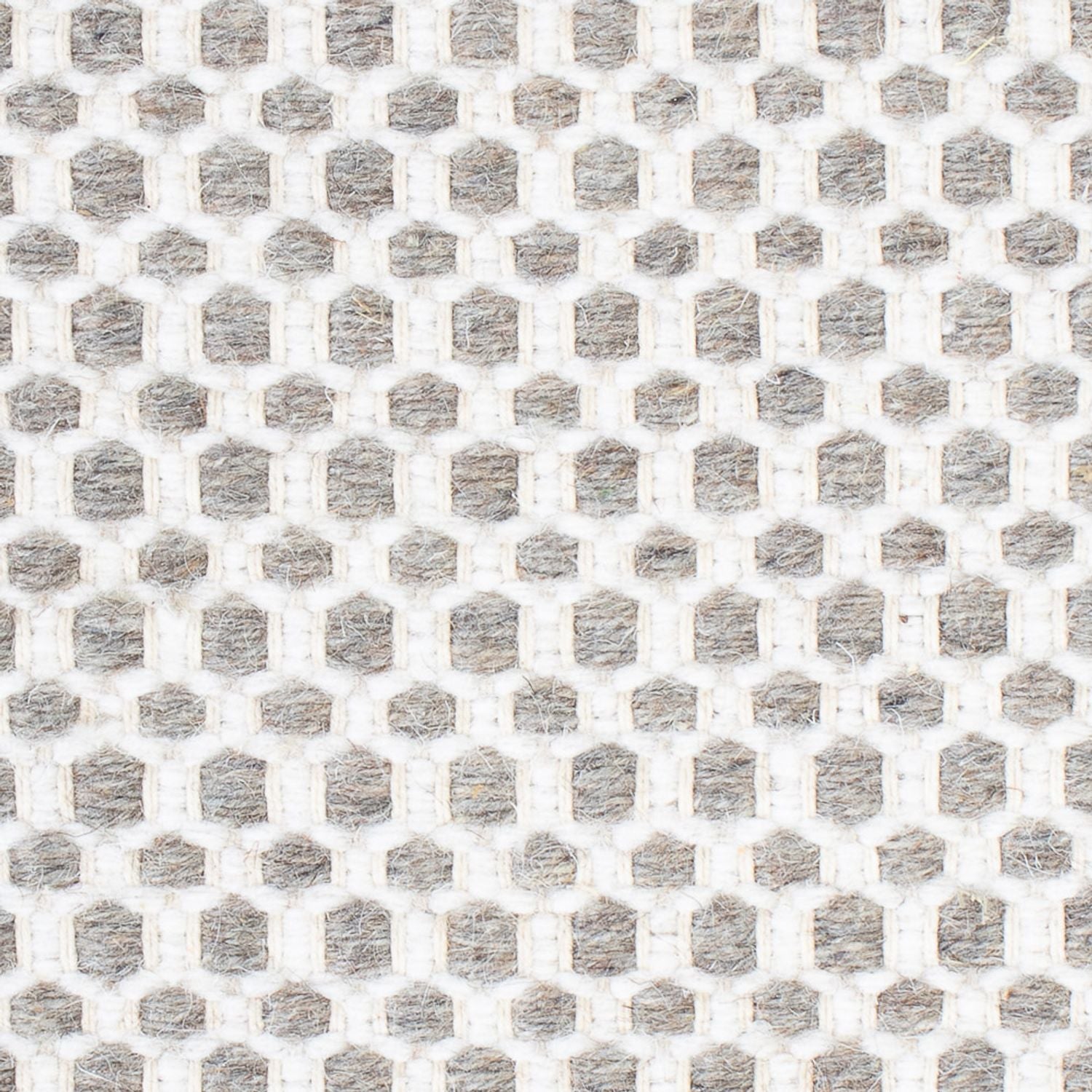 Alfombra de lana cuadrado  - 34 x 30 cm - gris claro