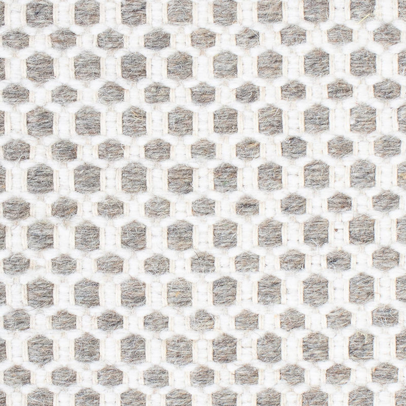 Alfombra de lana cuadrado  - 34 x 30 cm - gris claro