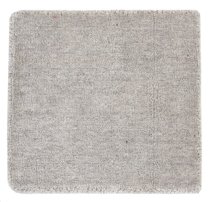 Alfombra de lana cuadrado  - 33 x 30 cm - gris