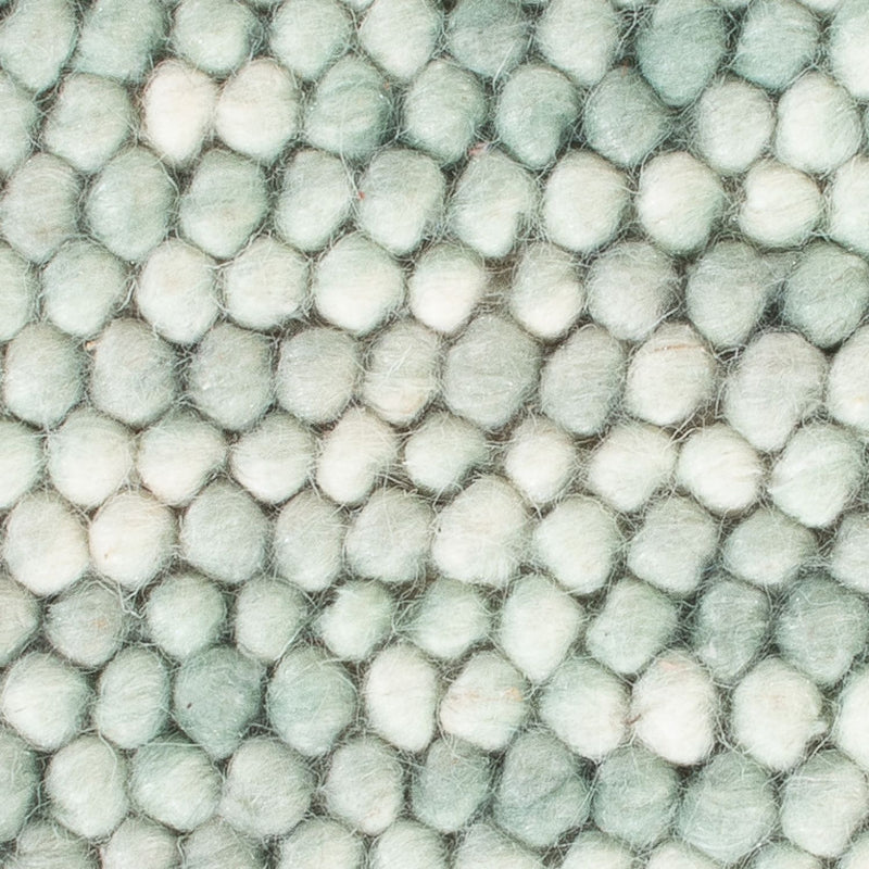 Alfombra de lana cuadrado  - 30 x 30 cm - verde claro