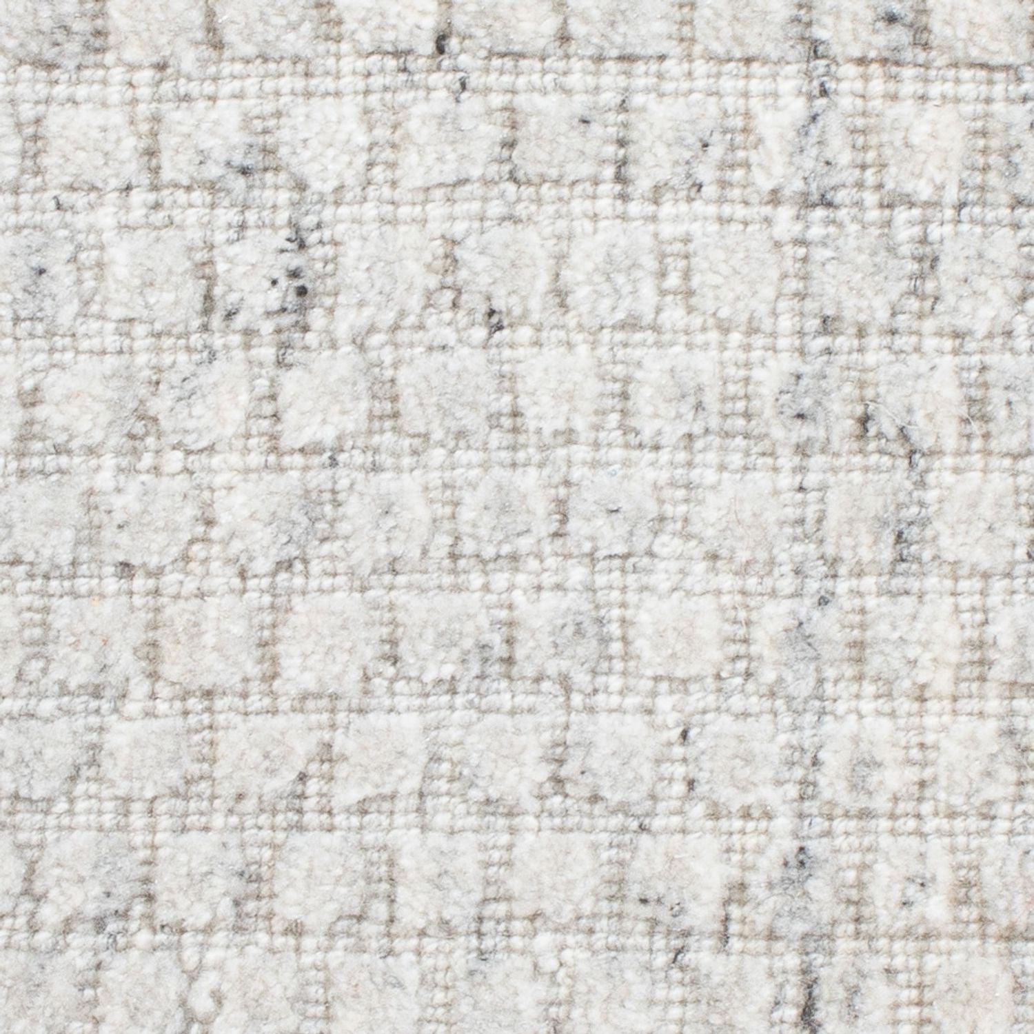 Alfombra de lana cuadrado  - 33 x 30 cm - gris claro