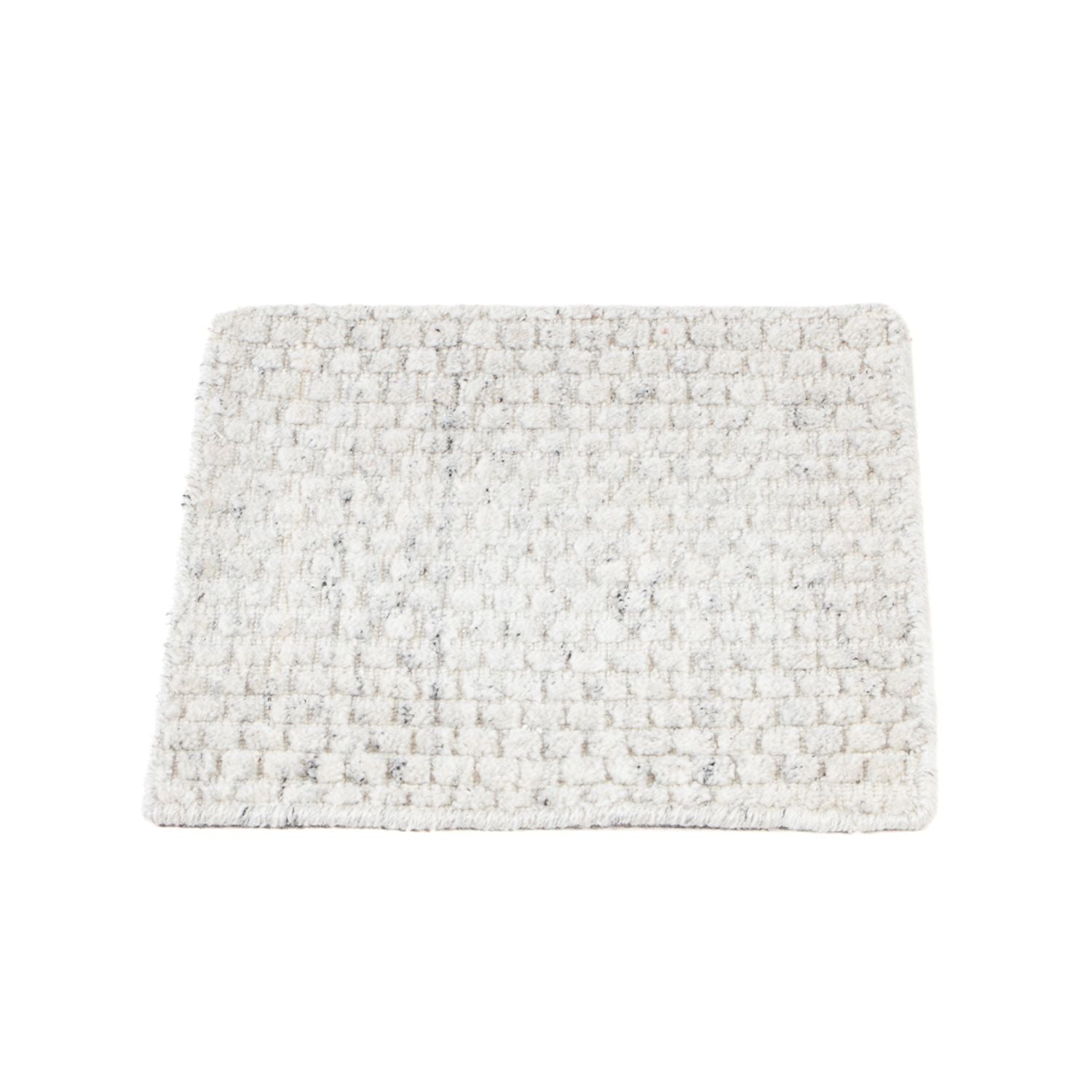 Alfombra de lana cuadrado  - 33 x 30 cm - gris claro