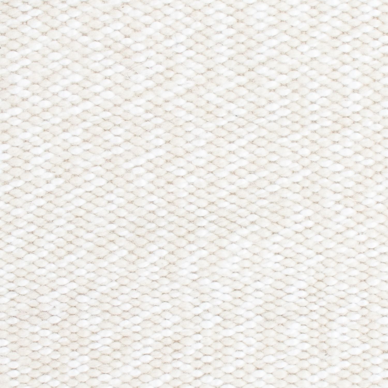 Alfombra de lana cuadrado  - 34 x 31 cm - blanco