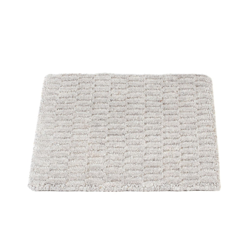 Alfombra de lana cuadrado  - 32 x 32 cm - gris