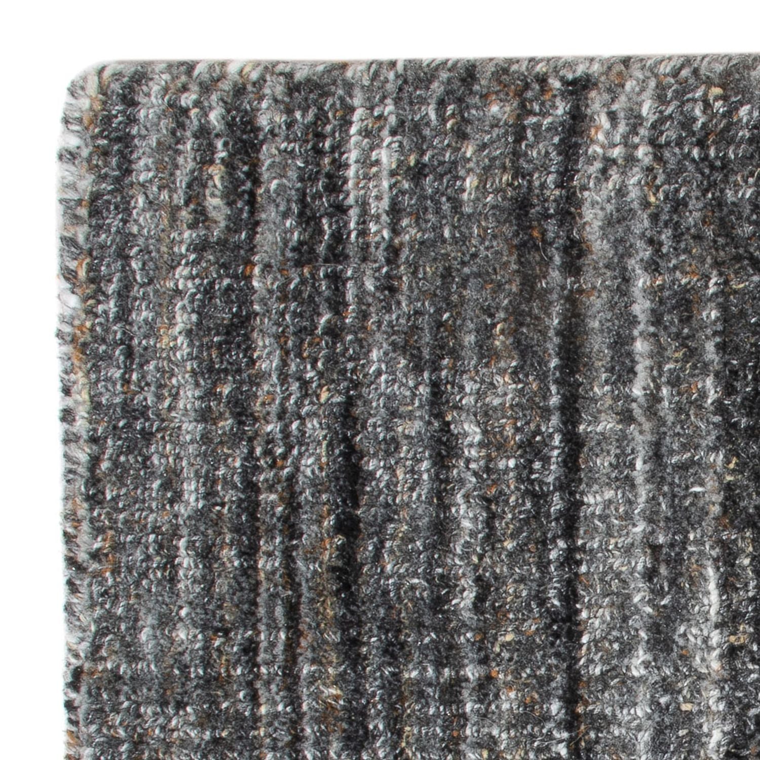 Alfombra de lana cuadrado  - 35 x 30 cm - gris oscuro