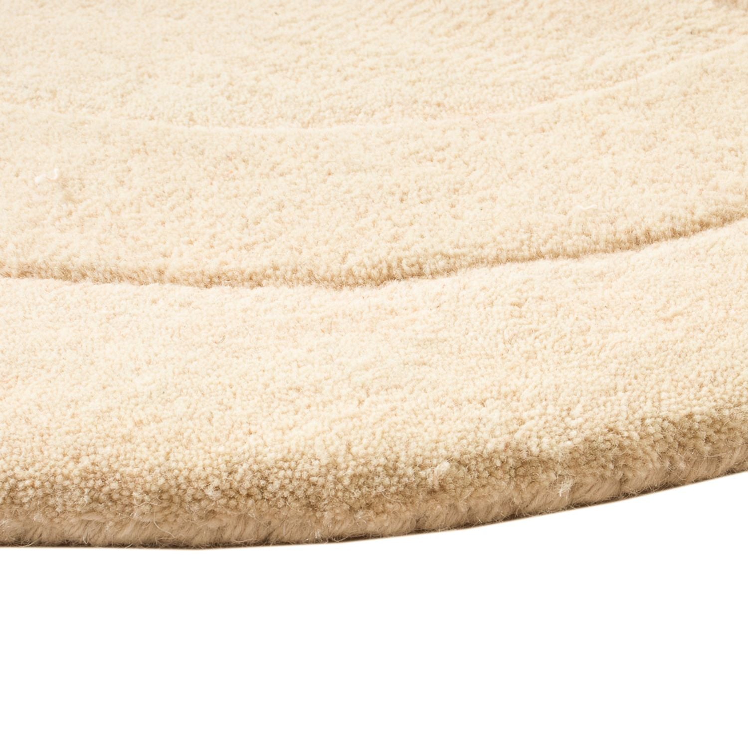 Alfombra de lana - 92 x 60 cm - beige