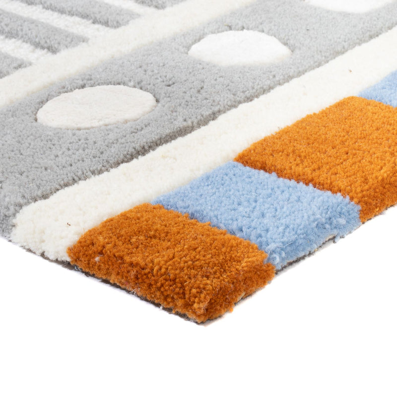 Alfombra de lana - 97 x 61 cm - multicolor