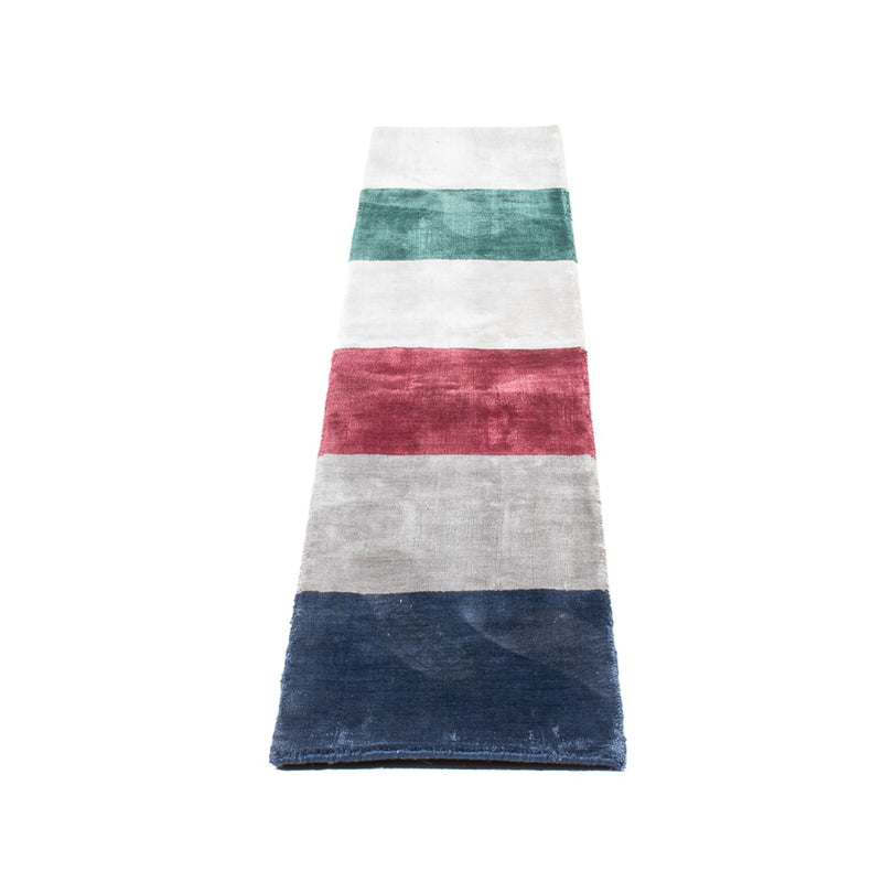 Alfombra de viscosa - 210 x 35 cm - multicolor