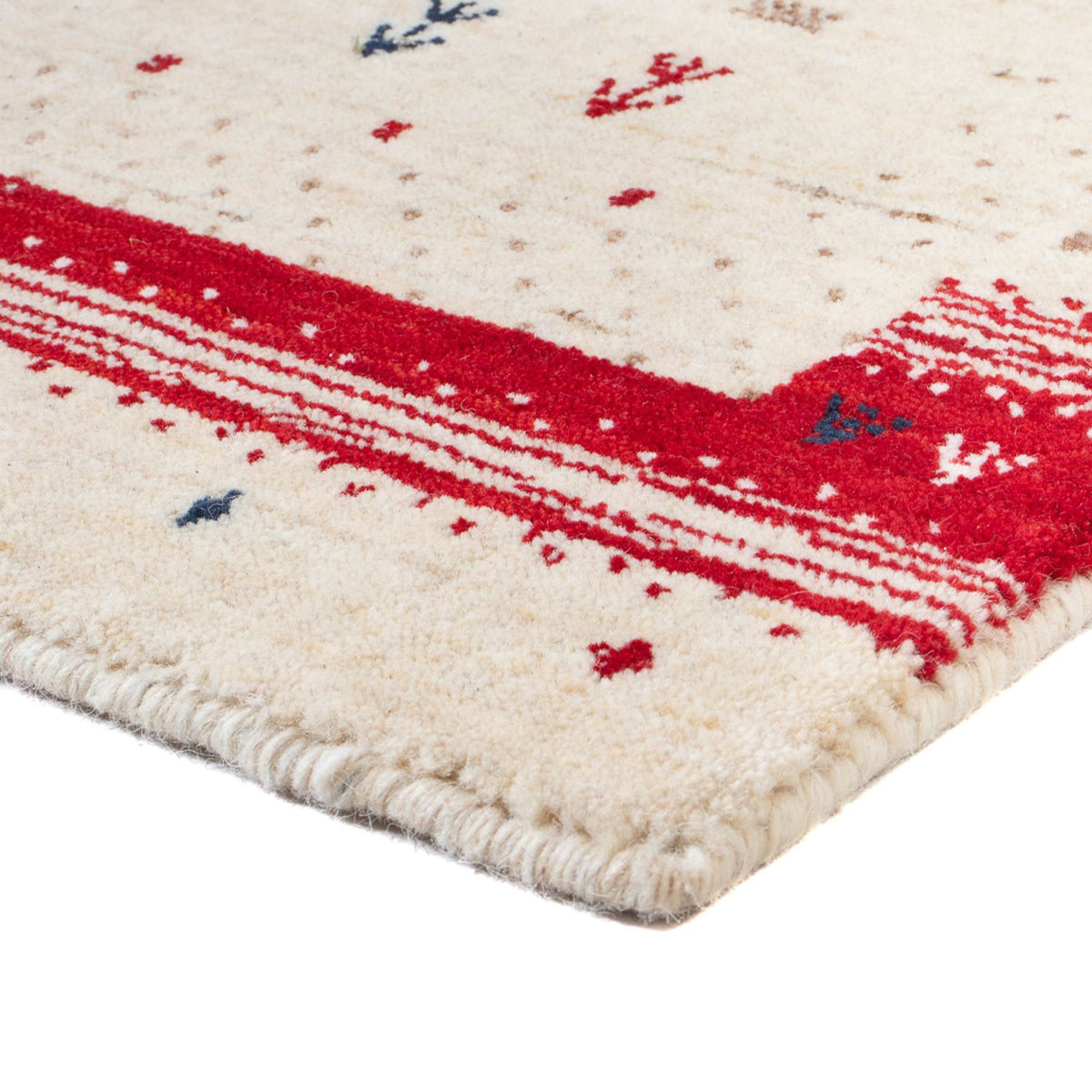 Alfombra Gabbeh - Loribaft Indus - 90 x 60 cm - multicolor
