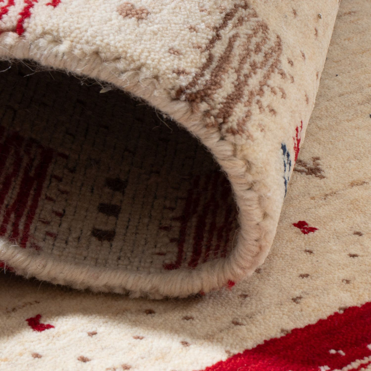 Alfombra Gabbeh - Loribaft Indus - 90 x 60 cm - multicolor