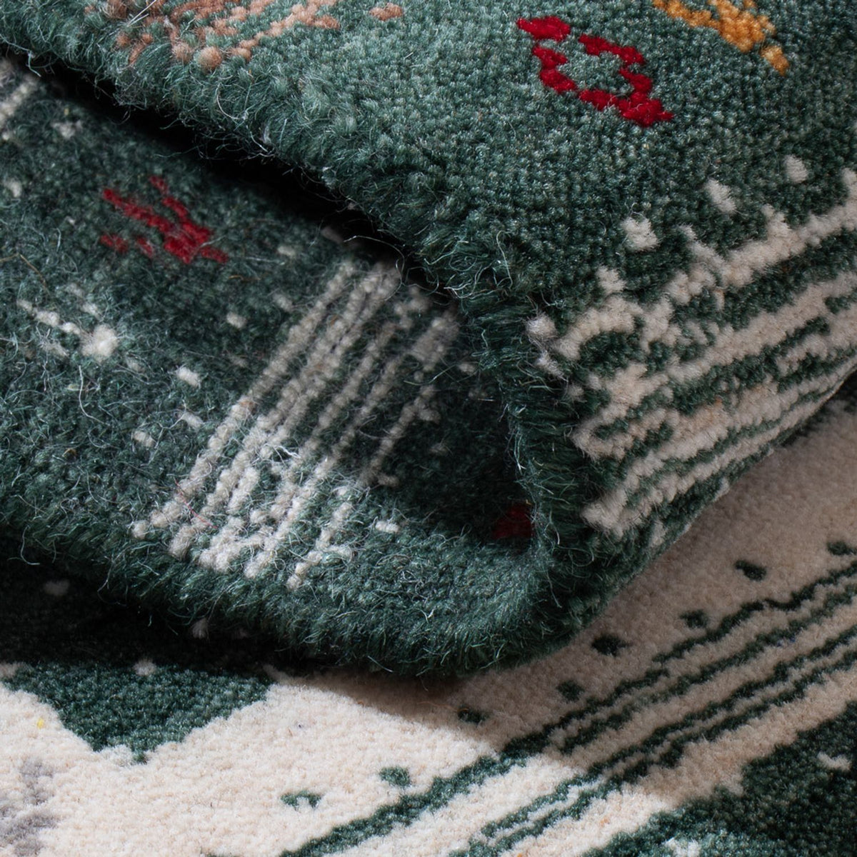 Alfombra Gabbeh - Loribaft Indus - 90 x 60 cm - multicolor