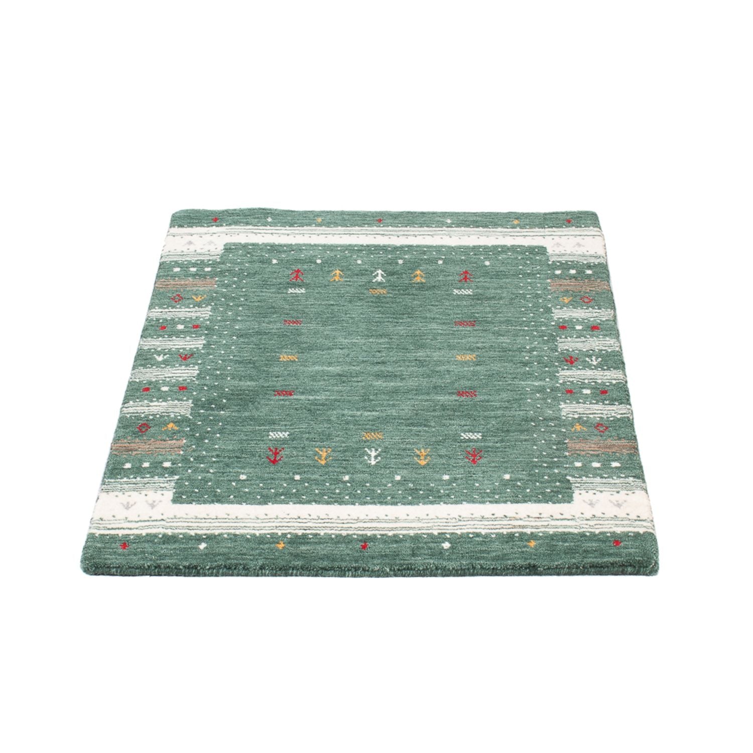 Alfombra Gabbeh - Loribaft Indus - 90 x 60 cm - multicolor