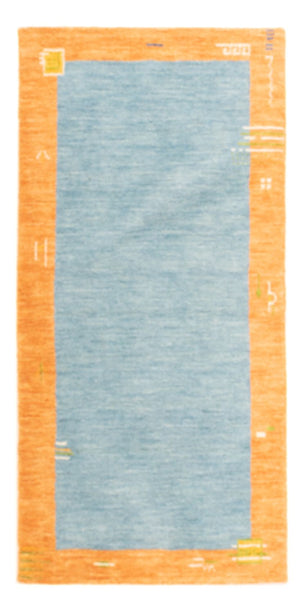 Alfombra Gabbeh - Indus - 140 x 70 cm - azul claro
