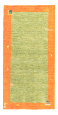 Alfombra Gabbeh - Indus - 140 x 70 cm - verde claro