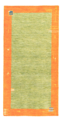 Alfombra Gabbeh - Indus - 140 x 70 cm - verde claro