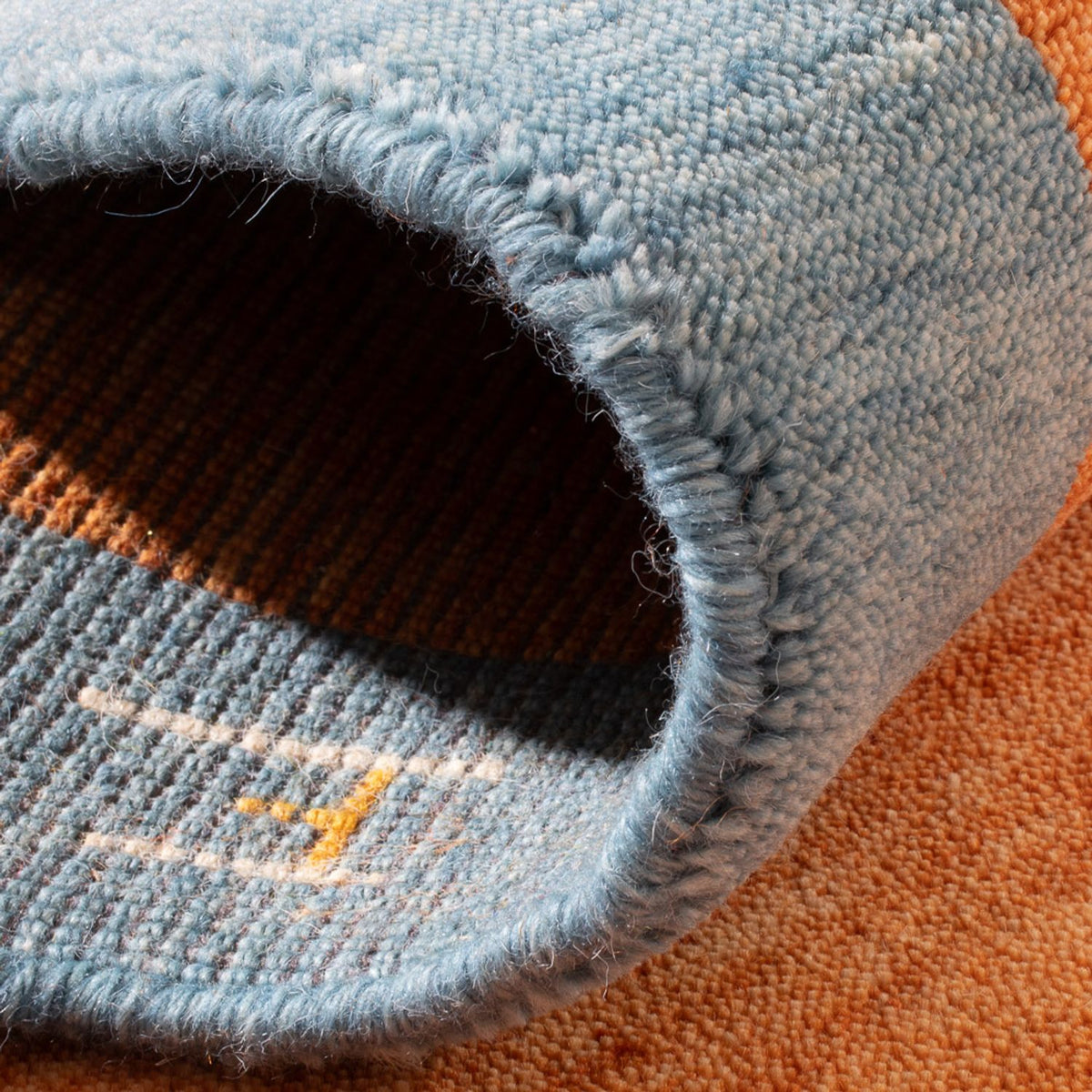 Alfombra Gabbeh - Indus - 140 x 70 cm - naranja