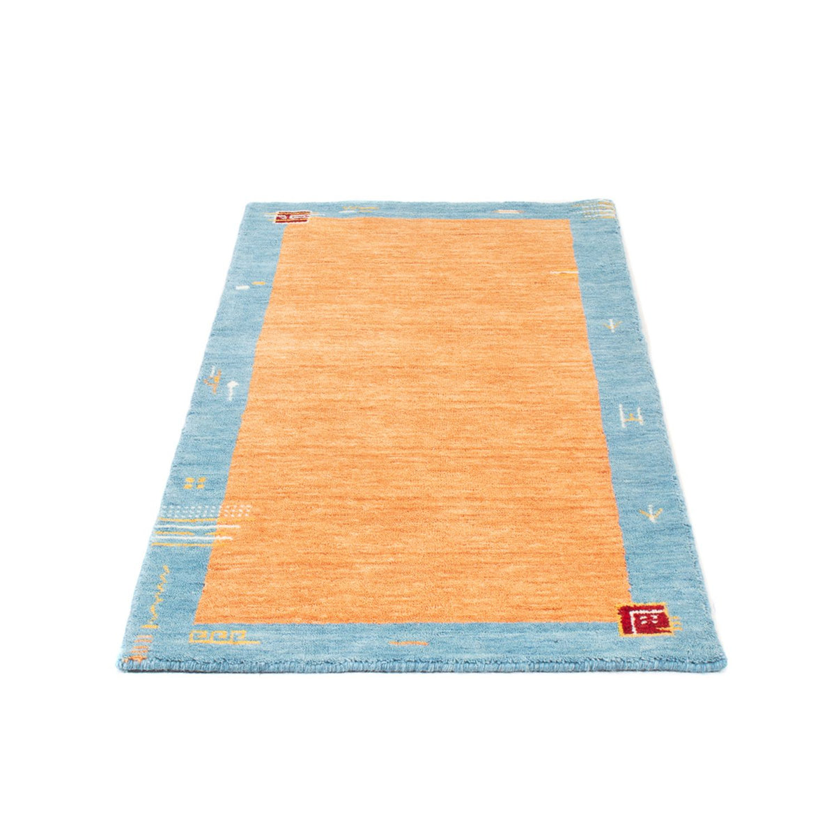 Alfombra Gabbeh - Indus - 140 x 70 cm - naranja