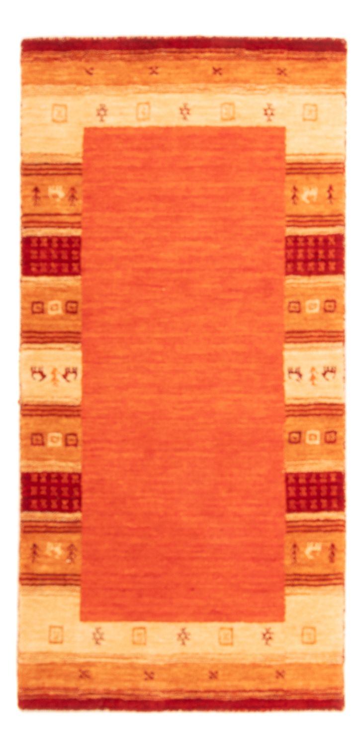 Alfombra Gabbeh - Indus - 145 x 70 cm - naranja