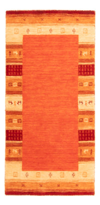 Alfombra Gabbeh - Indus - 145 x 70 cm - naranja