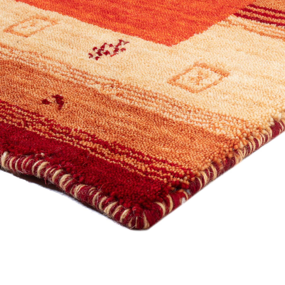 Alfombra Gabbeh - Indus - 145 x 70 cm - naranja