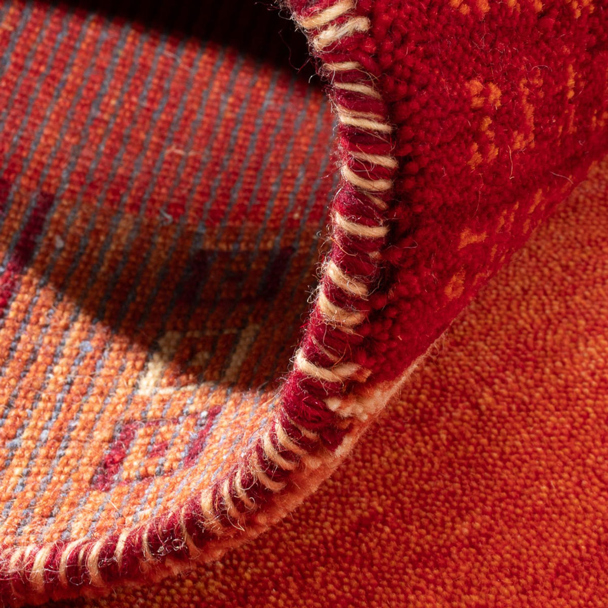 Alfombra Gabbeh - Indus - 145 x 70 cm - naranja