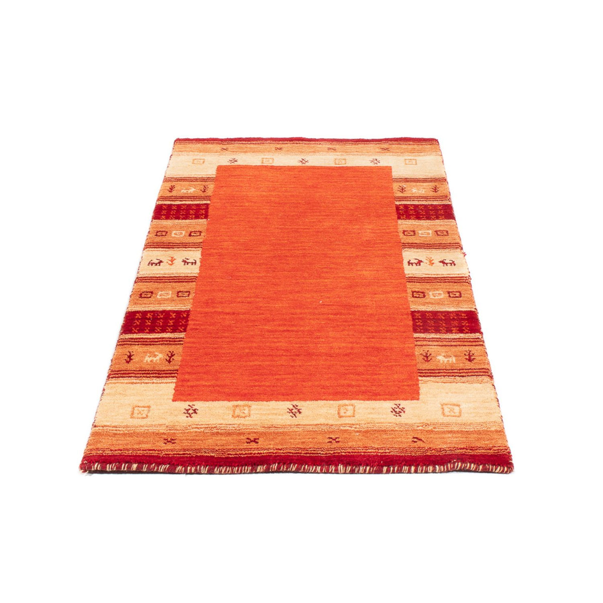 Alfombra Gabbeh - Indus - 145 x 70 cm - naranja
