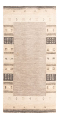 Alfombra Gabbeh - Indus - 145 x 70 cm - gris claro