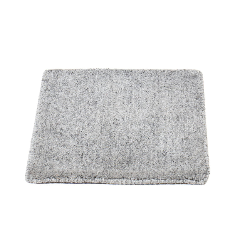 Alfombra de lana cuadrado  - 30 x 30 cm - gris