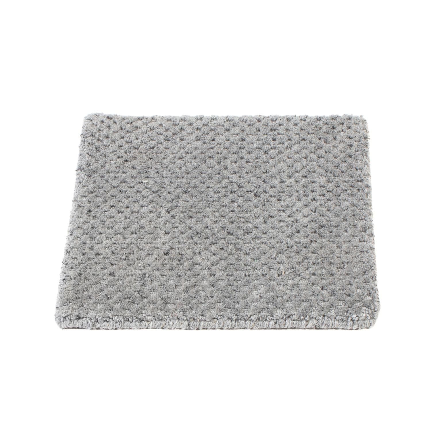 Alfombra de lana cuadrado  - 30 x 30 cm - gris
