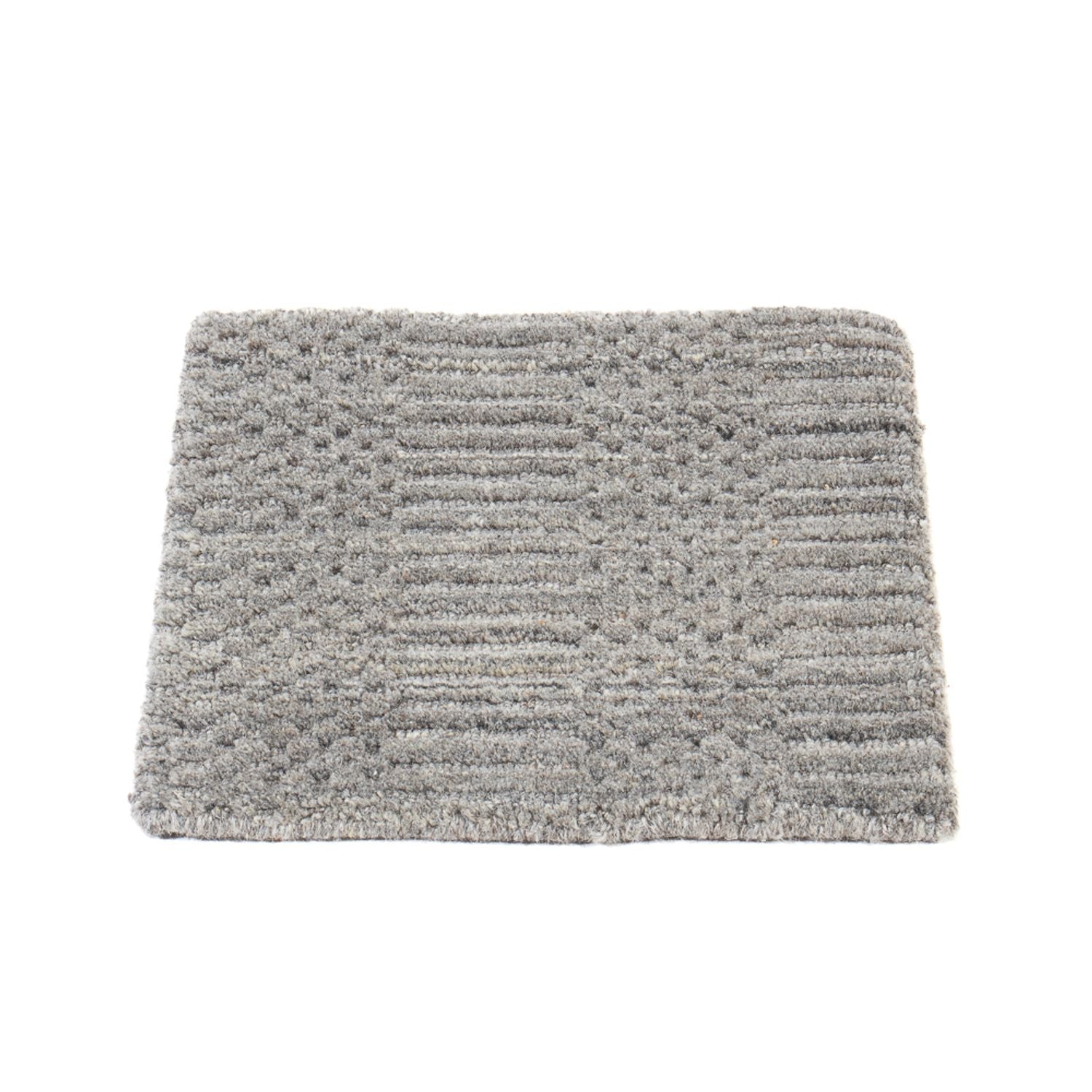 Alfombra de lana cuadrado  - 30 x 30 cm - gris
