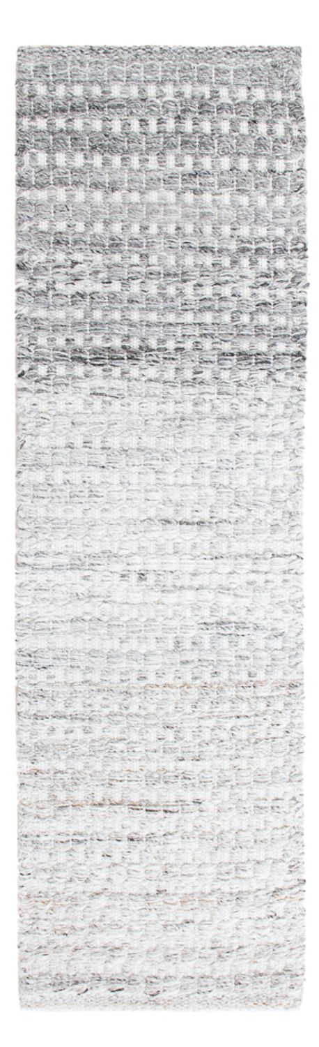 Alfombra de pasillo Alfombra de lana - 104 x 33 cm - gris claro