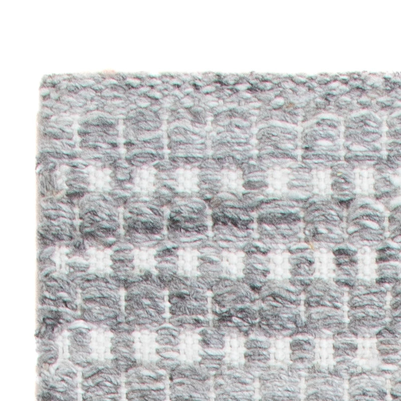 Alfombra de pasillo Alfombra de lana - 104 x 33 cm - gris claro