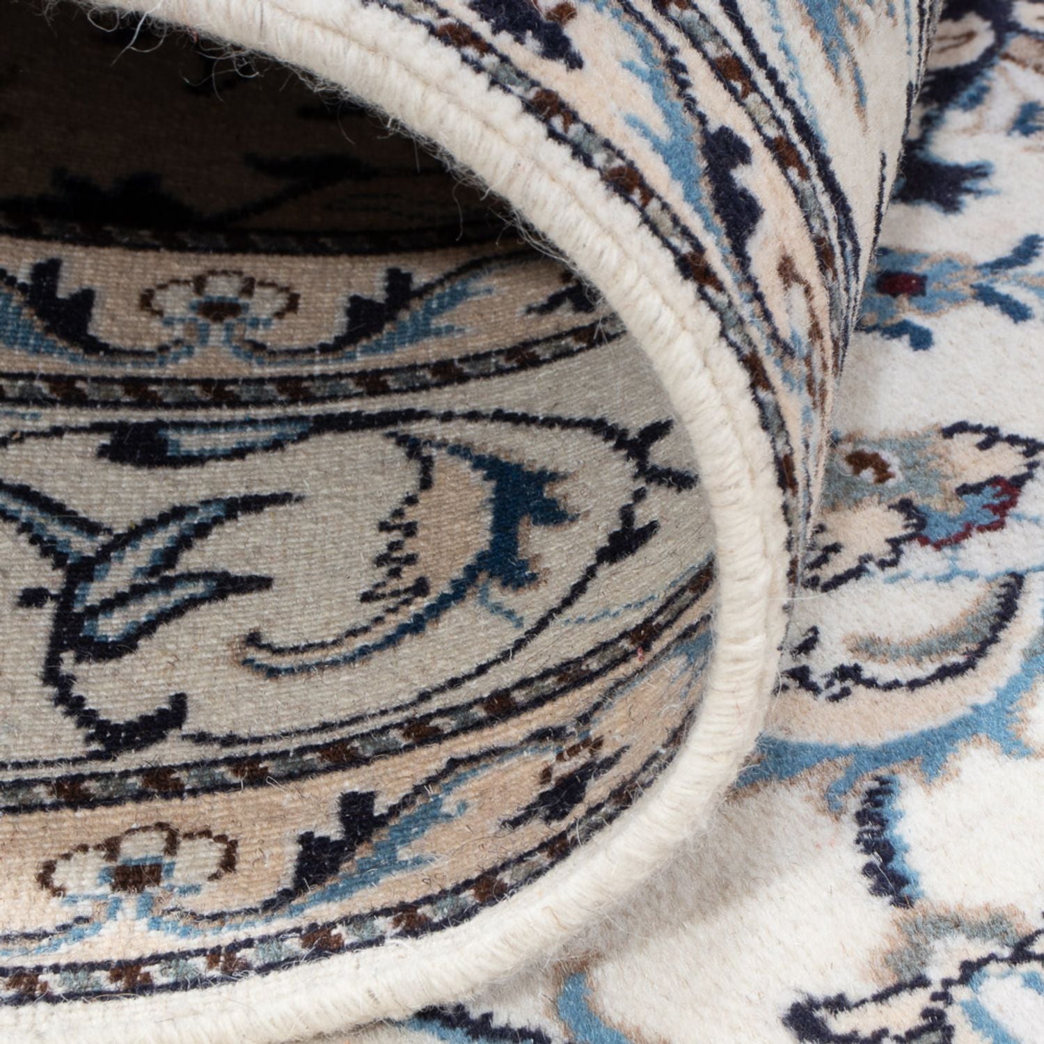 Alfombra oriental - Nain - Indus - 232 x 157 cm - crema