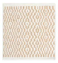 Alfombra de lana cuadrado  - 35 x 32 cm - beige