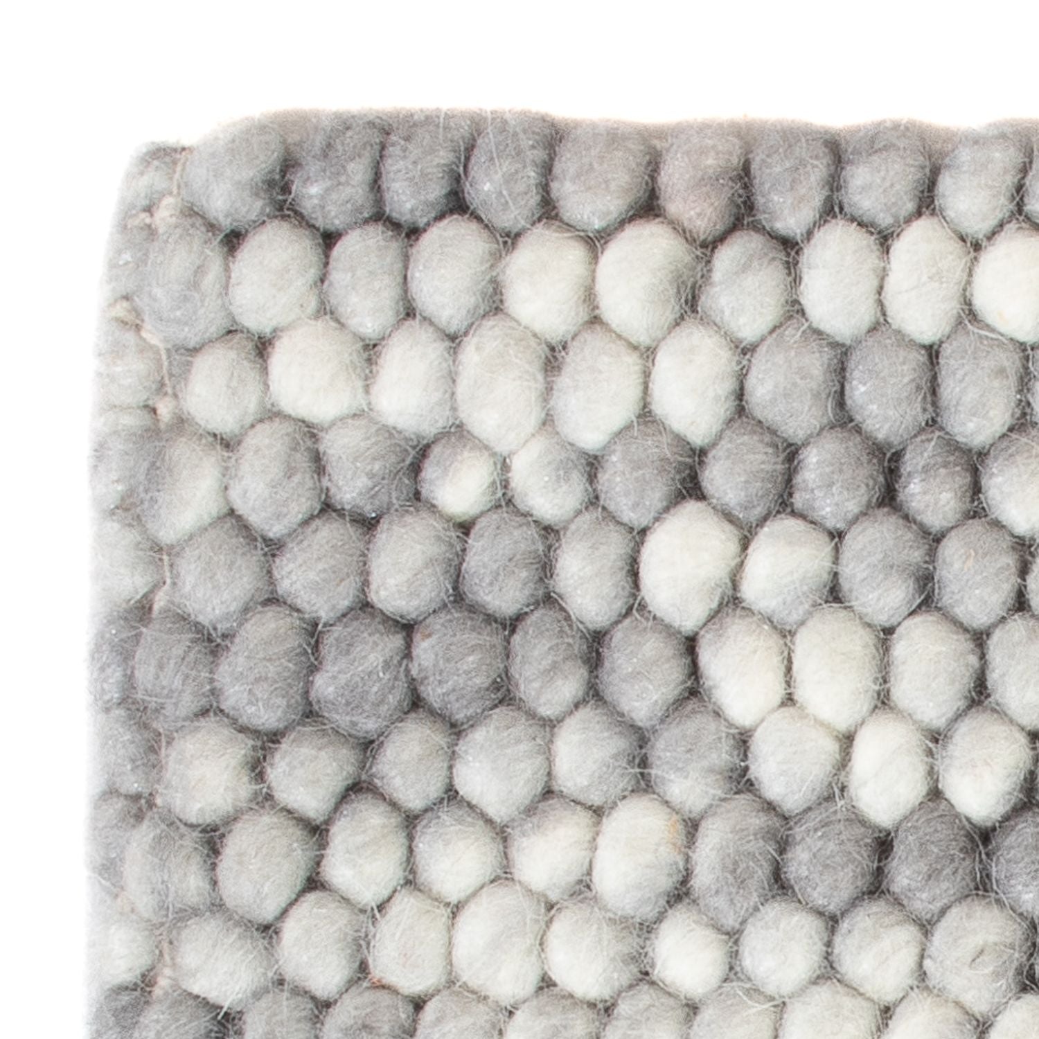 Alfombra de lana cuadrado  - 32 x 32 cm - gris claro
